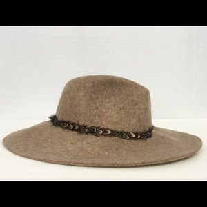 Women's Rancher Hat Brown with Feathers - Merona